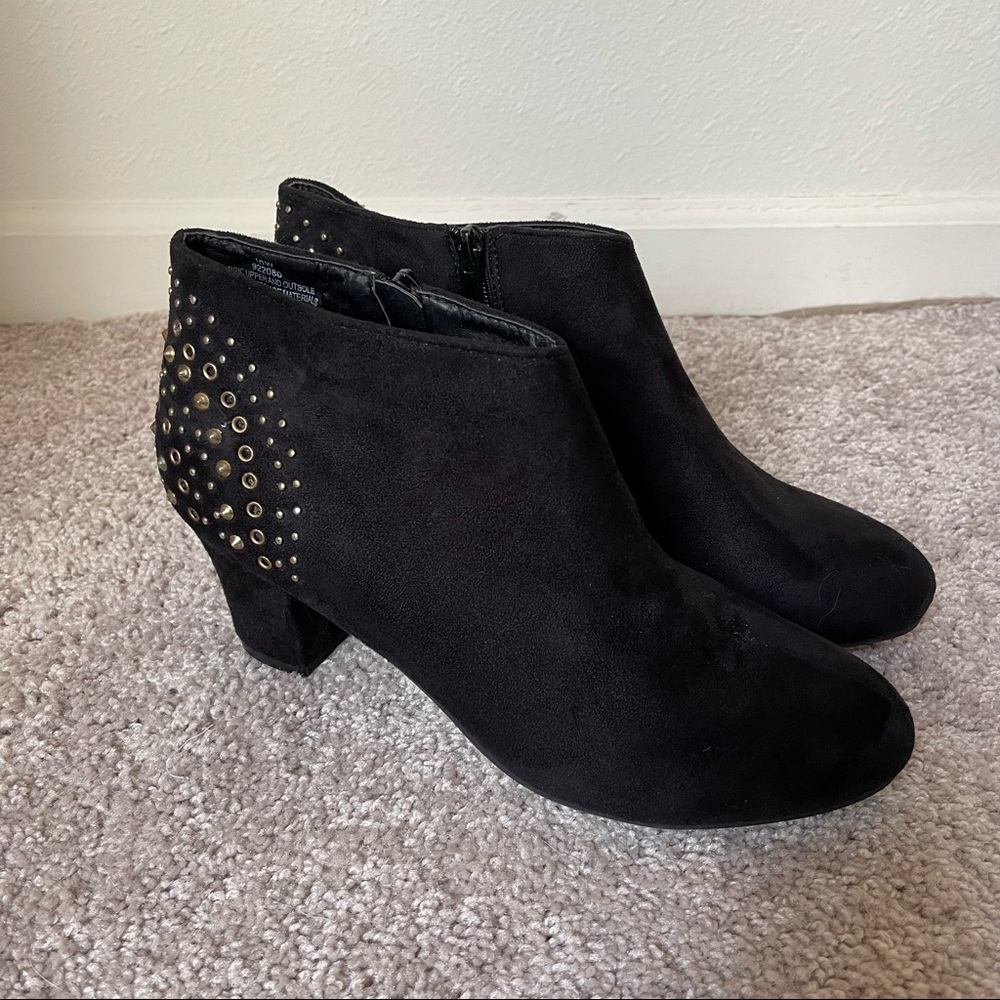 Lane Bryant Faux Suede Ankle Boots with Stud details